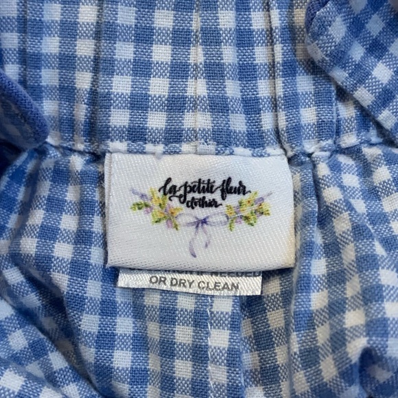 La Petite Fleur Blue and White Gingham swing back Jon Jon 24 months. - Picture 5 of 5